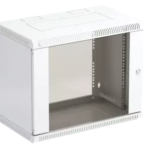 Шкаф телекоммуникационный настенный разборный 19”,12U(600x550), ШТ-НСр-12U-600-550-С дверь стекло ССД