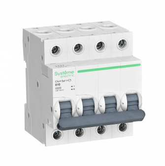 Автоматический выключатель B 10А 4P 4.5kA 400В, City9, Systeme Electric