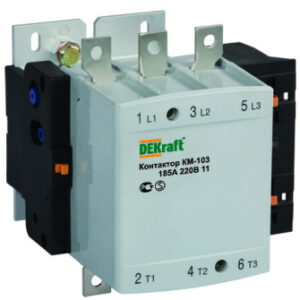 Контактор 185А 220В АС3 КМ-103 DEKraft
