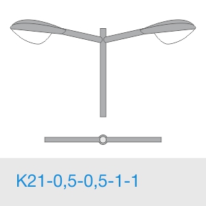 Кронштейн К21-0,5-0,5-1-1